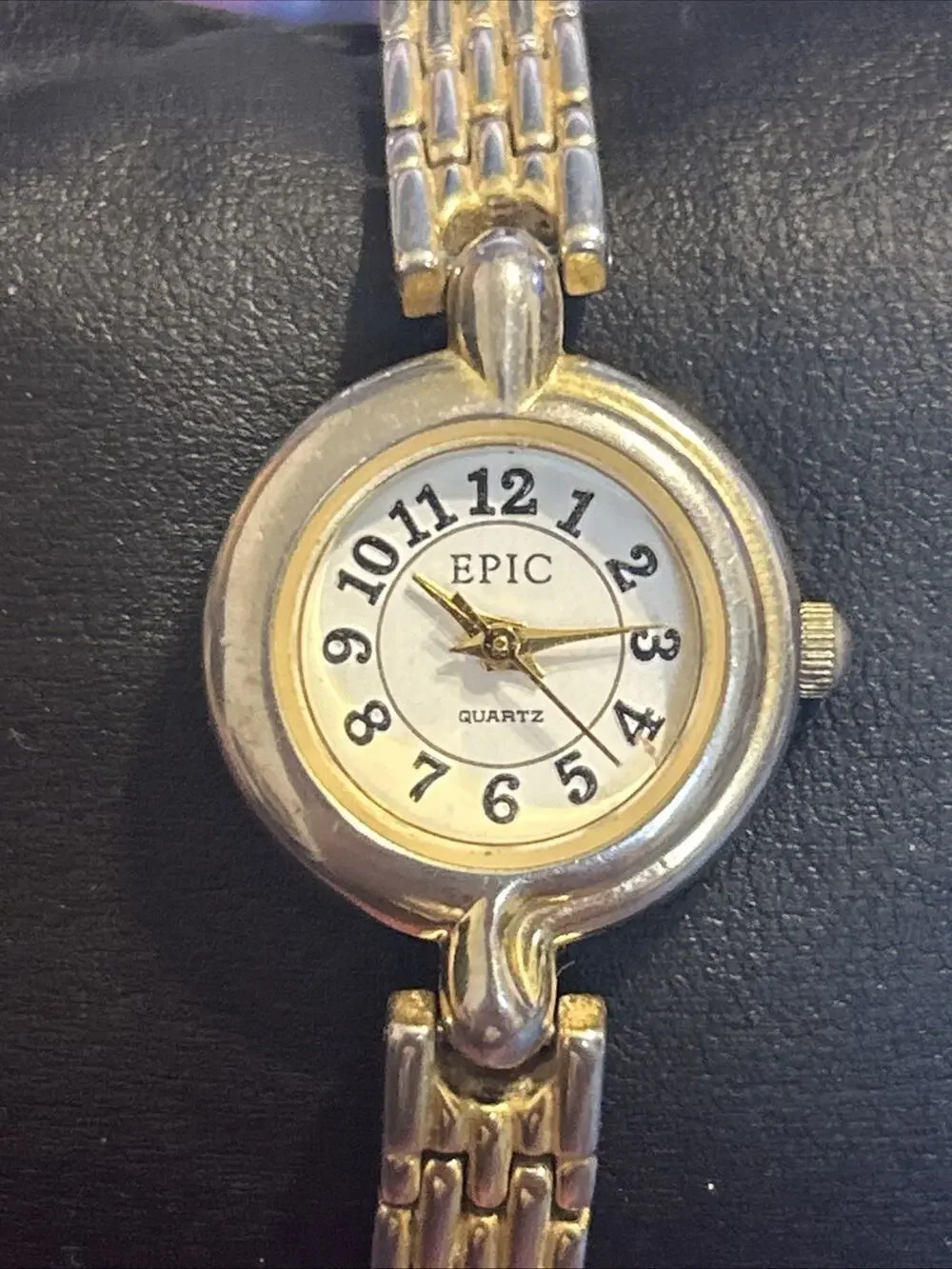 Epic Two Tone Women’s Stretch Band Quartz Watch